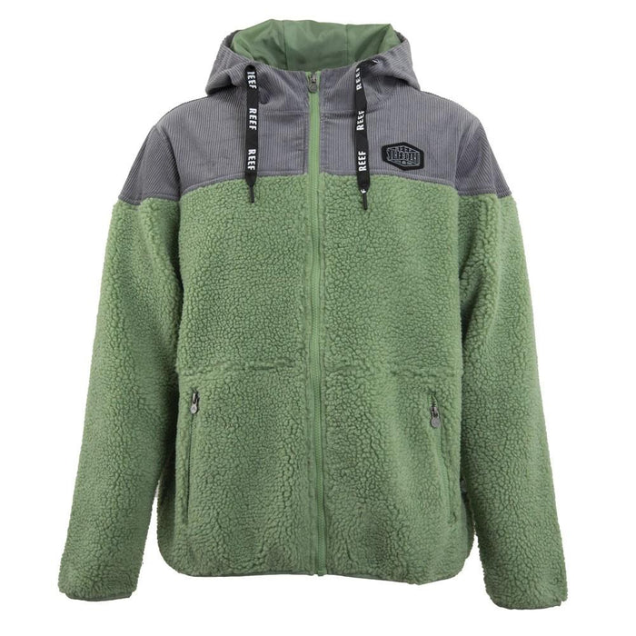 Poleron Men Sherpa Green Grey