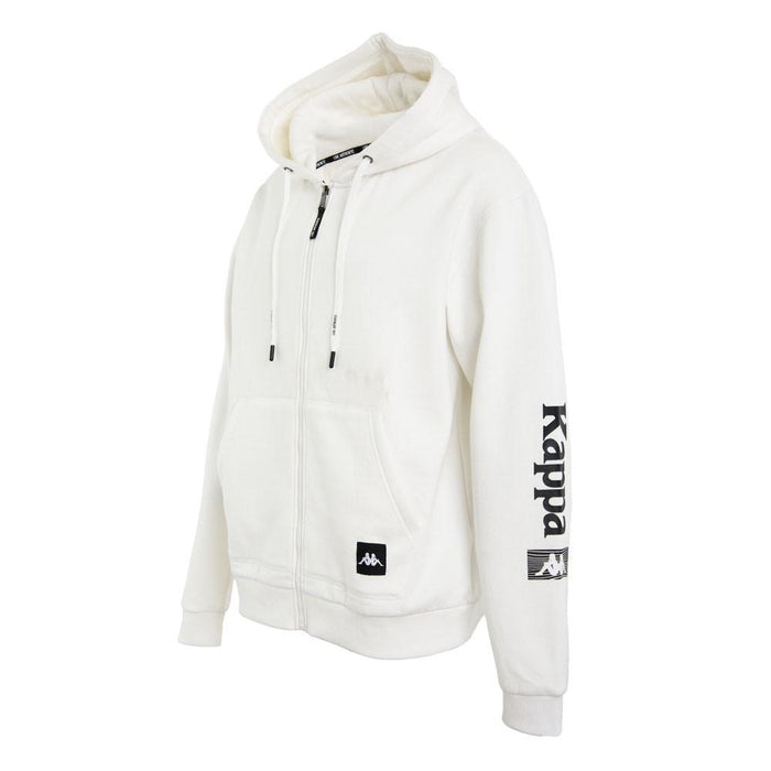 Poleron Men White Logo Arm Black