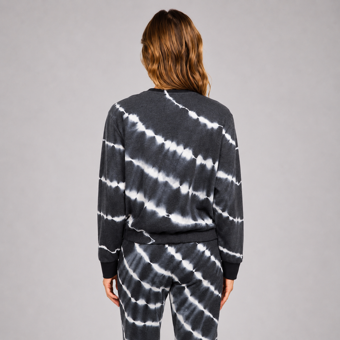 Polerón Tiedye Cropp Crew Cvr Bleach