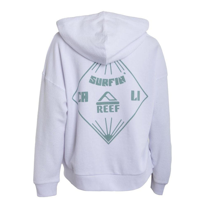 Poleron Women Hoodie White Green