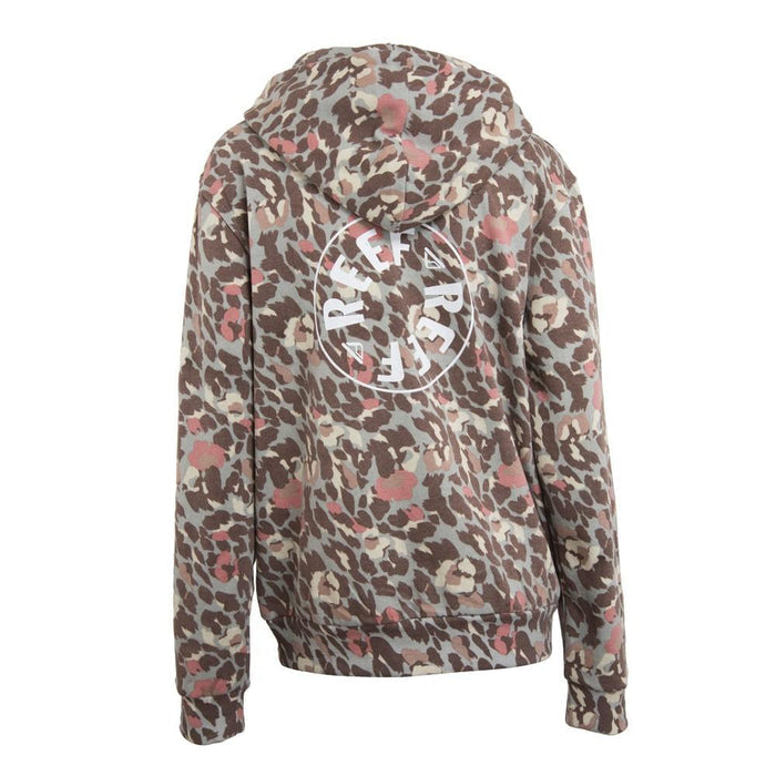 Poleron Women Print Brown Hoodie