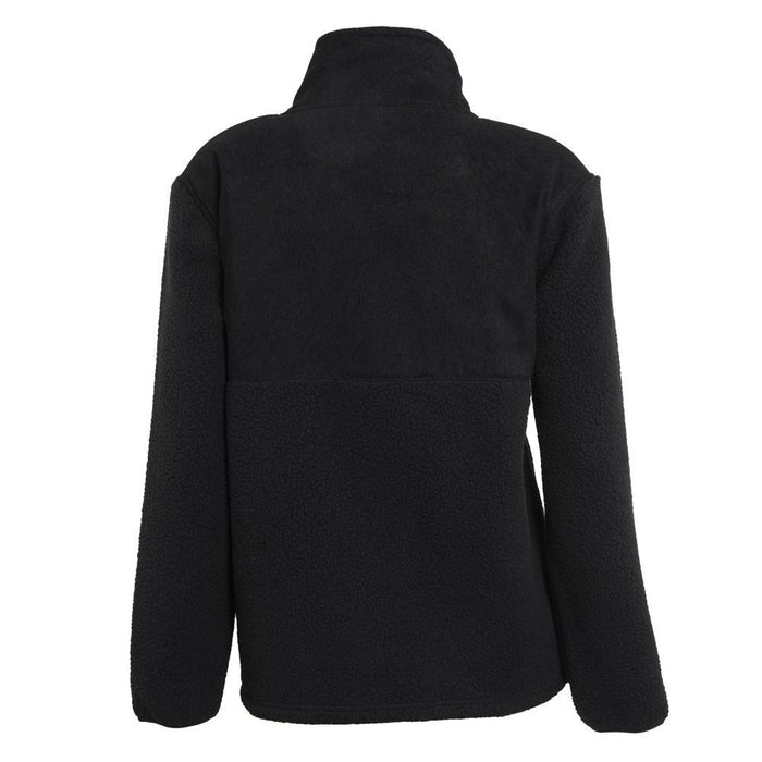Poleron Women Zipper Sherpa Black