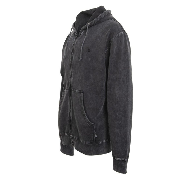 Polerón Zipper Men Black Logo Back Rainbow
