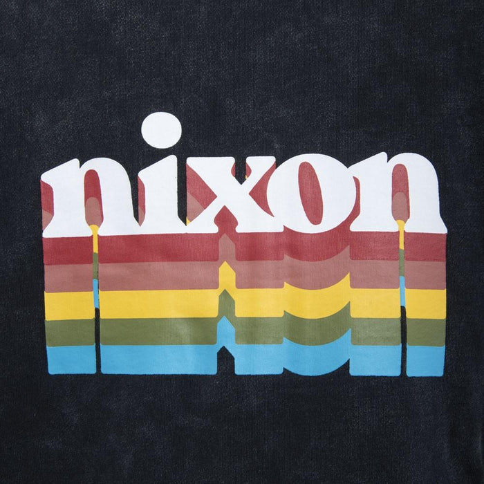 Polerón Zipper Men Black Logo Back Rainbow