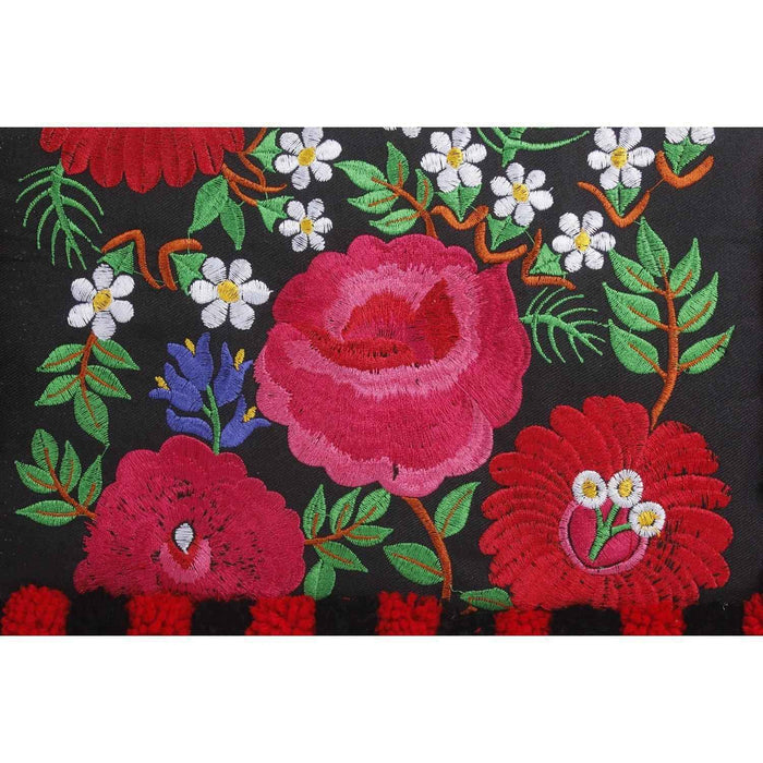 Pom Pom Embroidered Artisan Wristlet - Thailand