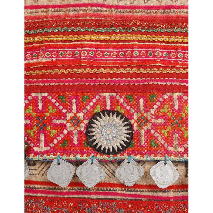 PomPoms, Bells & Coins Vintage Envelope Clutch - Thailand