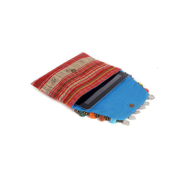 PomPoms, Bells & Coins Vintage Envelope Clutch - Thailand