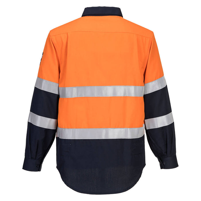Portflame FR Class D/N Shirt Orange/Navy | FR04