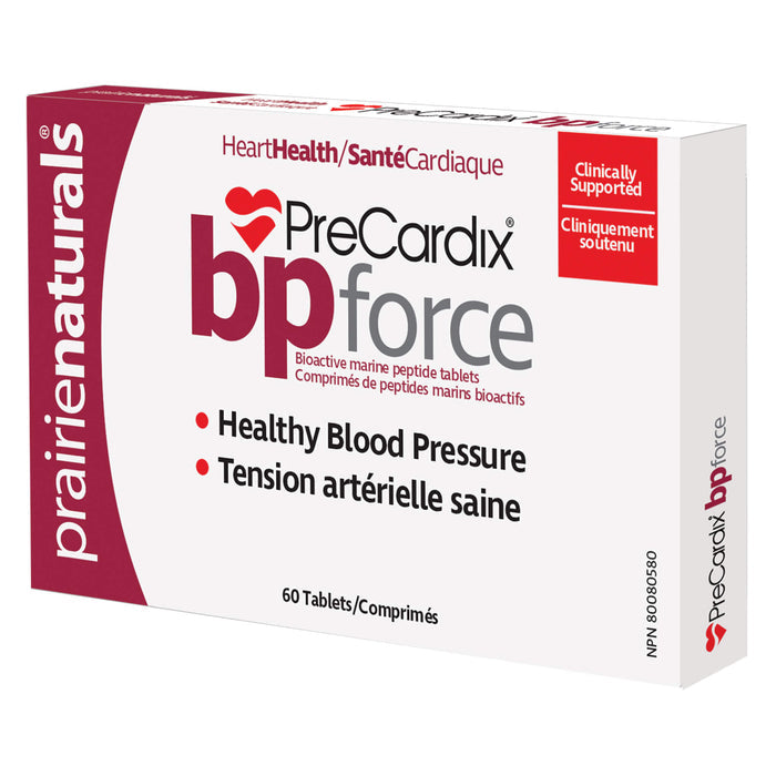 Box of Prairie Naturals PreCardix BPForce Blood Pressure Support 60 Tablets
