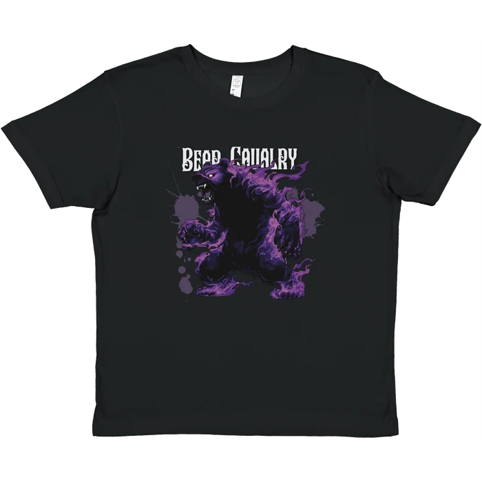 Premium Kids Crewneck T-shirt - Bear Cavalry Paints