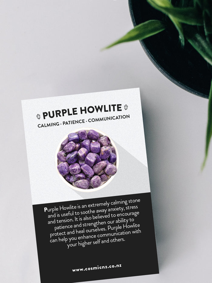 Purple Howlite - Tumbled | One Colour-Image 2