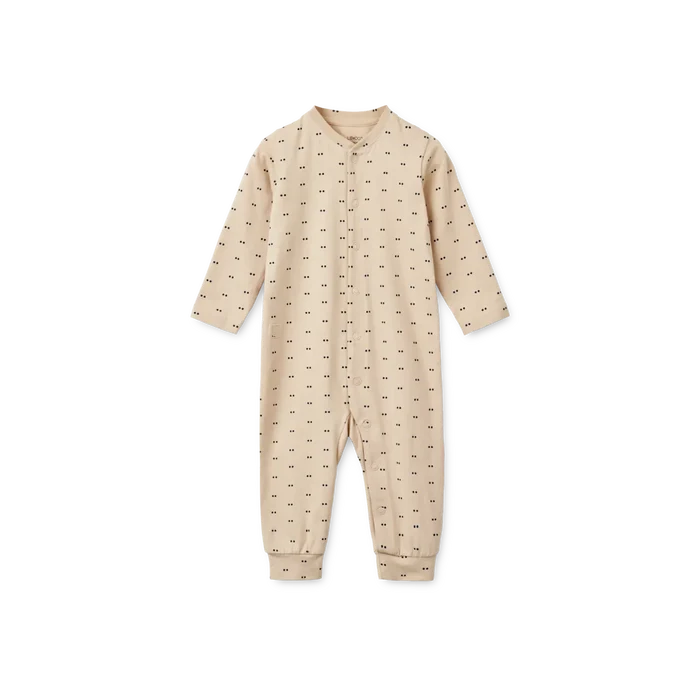 Liewood - Pyjamas Jumpsuit - Birk - Double Dot/Sllver Lining