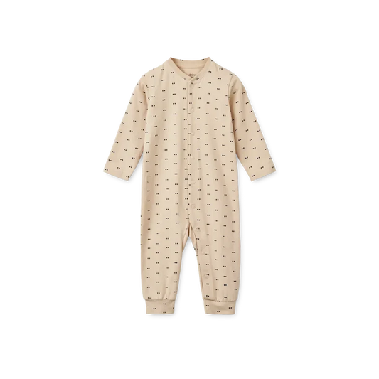 Liewood - Pyjamas Jumpsuit - Birk - Double Dot/Sllver Lining