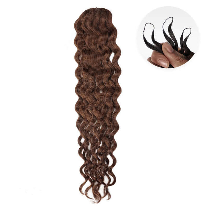 Dark Brown #4 / 12'' / 1 Pack Water Wave (about 54-58g)