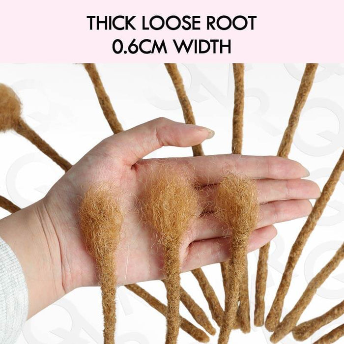 thich roots honey blonde human hair dreadlock extensions