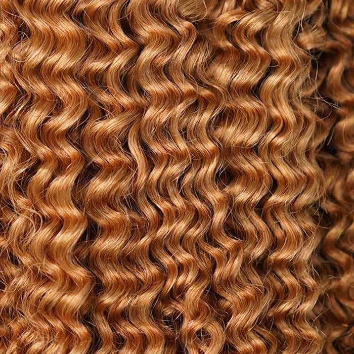 water wave curls of honey blonde qvr crochet braiding hair