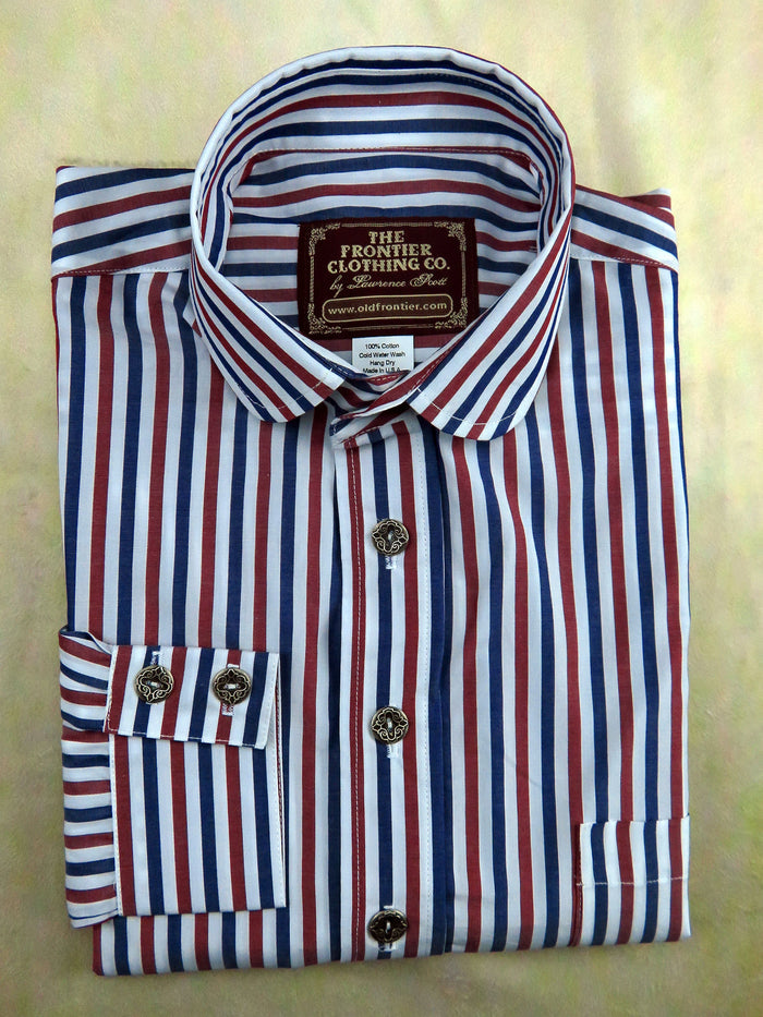 Red and Blue Stripe Dakota Shirt