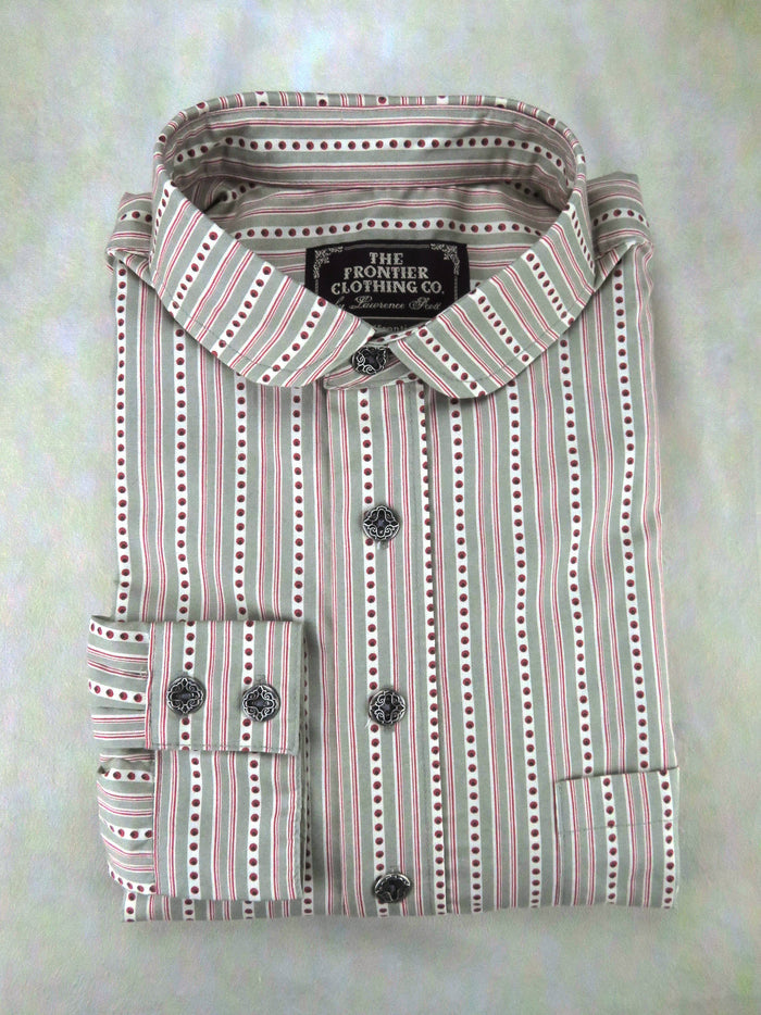 Red Dot Stripe Men's Dakota Shirt