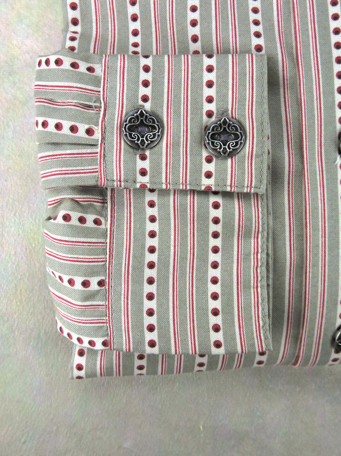 Red Dot Stripe Men's Dakota Shirt