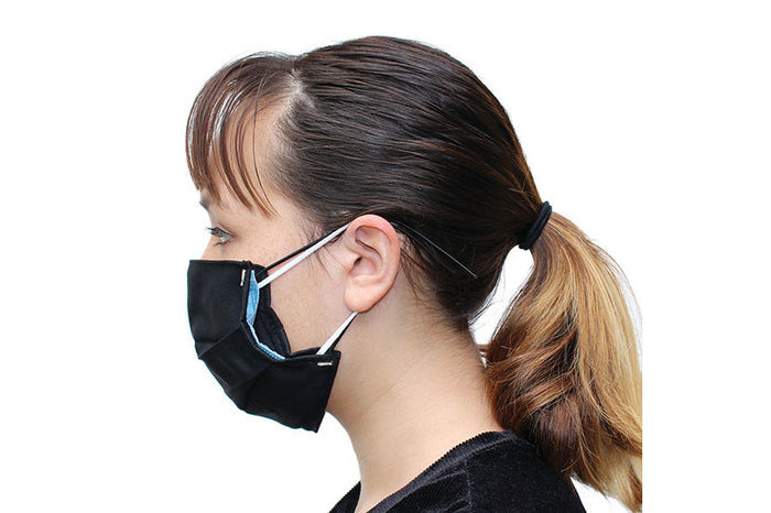 Can be used alone or with a disposable mask