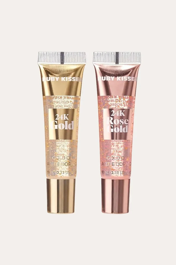 RUBY KISSES 24K GOLD LIP GLOSS RED BEAUTY