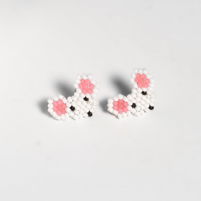 Safari Seed Bead Animal Stud Earrings - Mexico