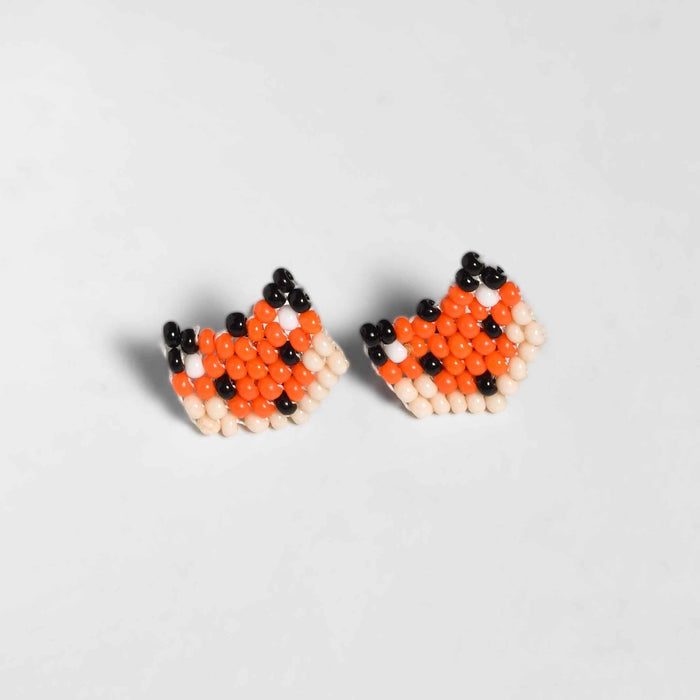Safari Seed Bead Animal Stud Earrings - Mexico