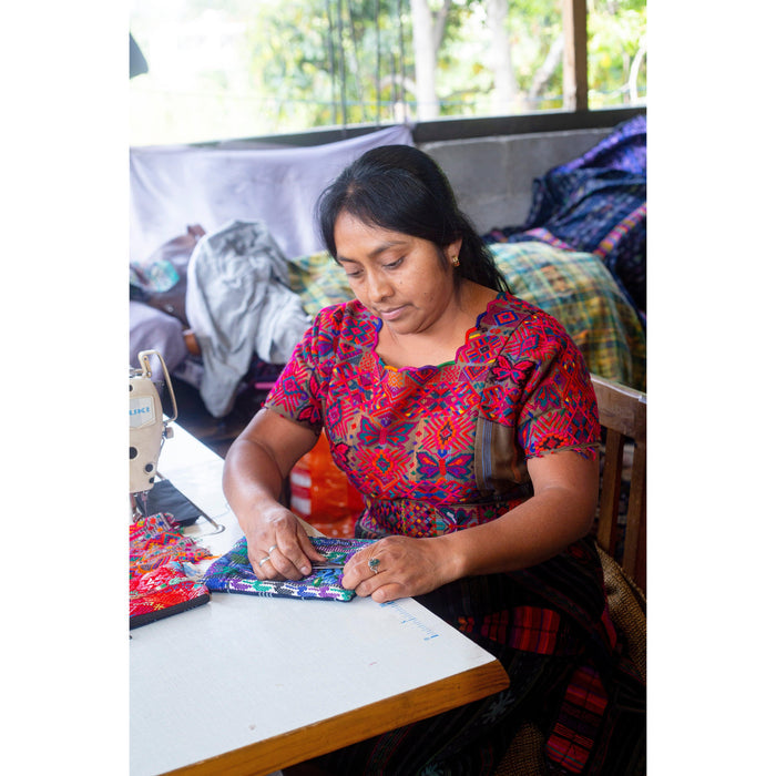 Salsa Upcycled Corte Backpack - Unique Guatemalan Handicraft
