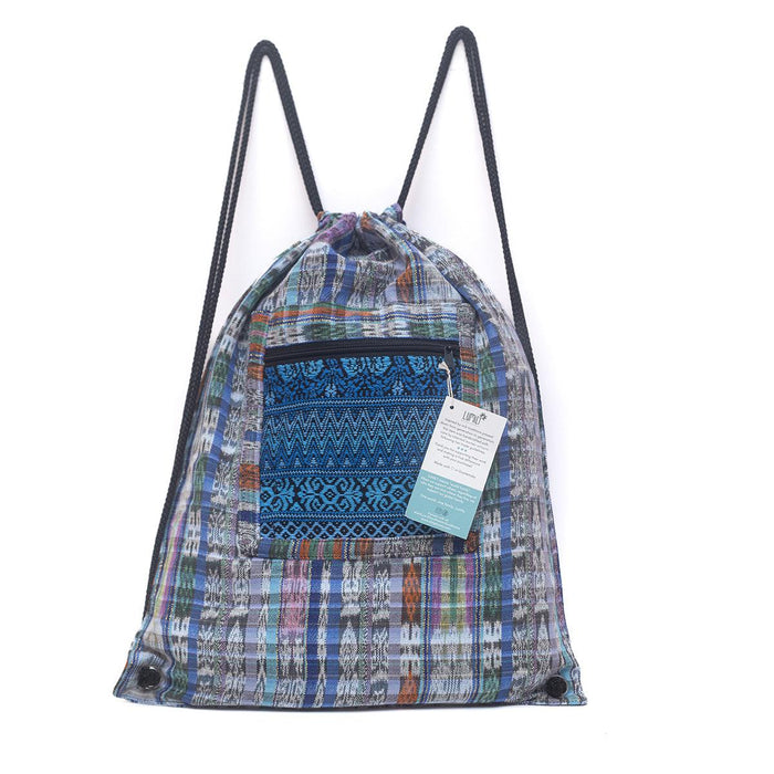 Salsa Upcycled Corte Backpack - Unique Guatemalan Handicraft