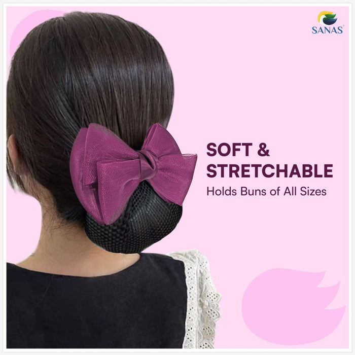 Sanas juda net hair accessory for wedding bun hairstyles