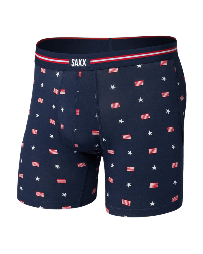 Saxx Men's Vibe Xtra Soft Comfort Boxer Brief 6" Apparel SAXX USA Signet/Maritime Small