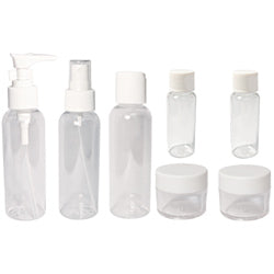 SCALPMASTER  7 PC. TRAVEL BOTTLE SET # 8069 - Palms Fashion Inc.