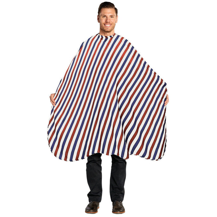 SCALPMASTER STRIPED  BARBER STYLING CAPE # 4145 - Palms Fashion Inc.