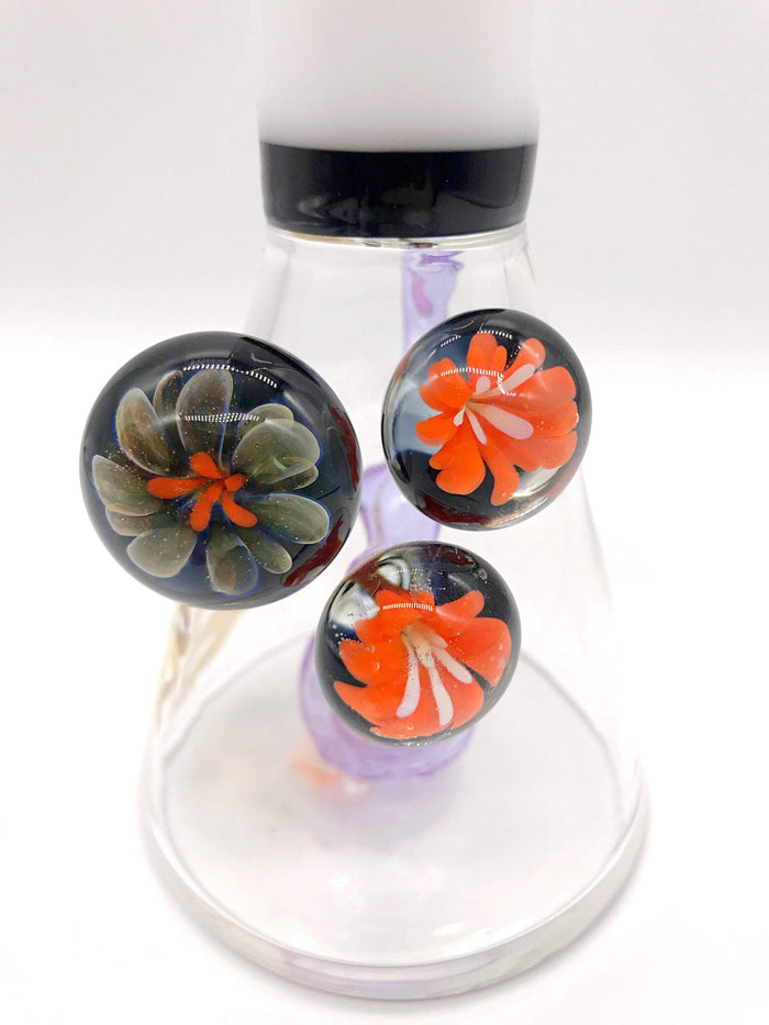 Smoke Station Water Pipe Scientific American Beaker with 360° Perc and Heady Baubles