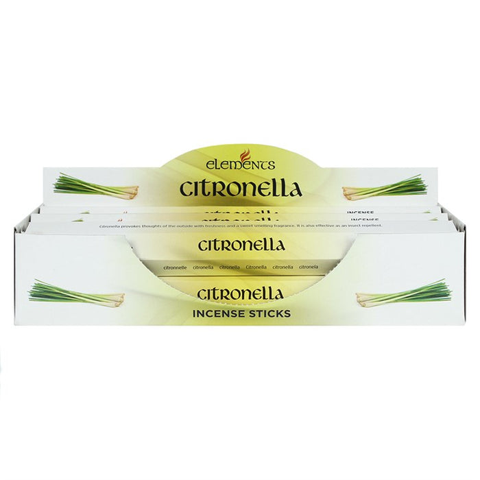 Set of 6 Packets of Elements Citronella Incense Sticks 🇬🇧