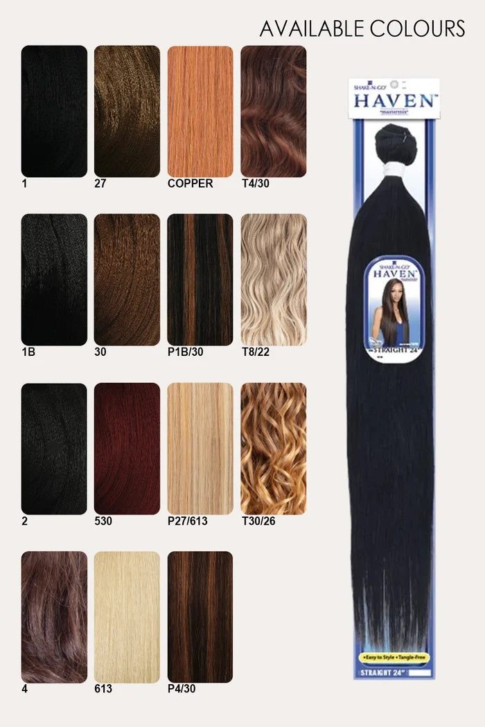 SHAKE N GO ORGANIQUE HAIR WEAVE BUNDLE HAVEN -  STRAIGHT 24"