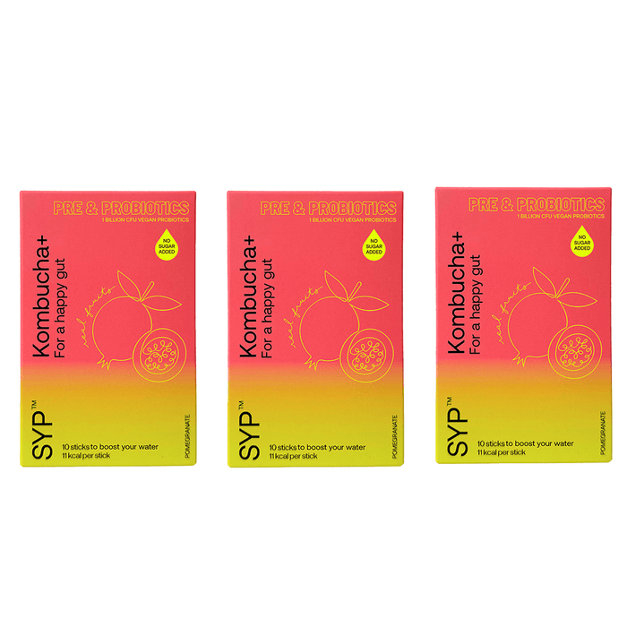 Shake Your Plants Kombucha+ Pomegranate 3 Pack Set - Beauty Tribe