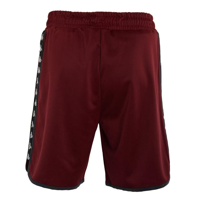 Short Men Burgundy Black Banda Black