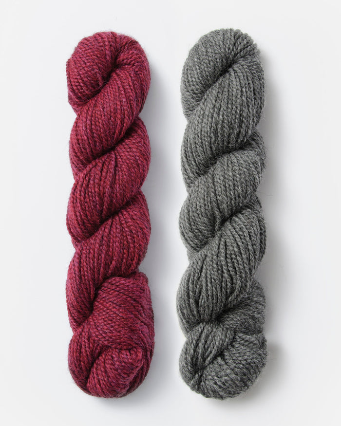 XS / Pomegranate & Medium Grey