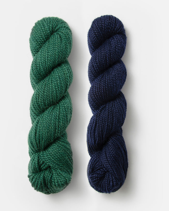 XS / Emerald & Navy Blue