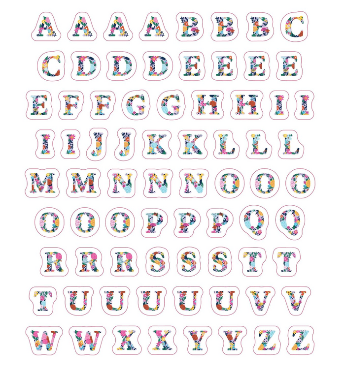 So. Many. Letter Stickers.