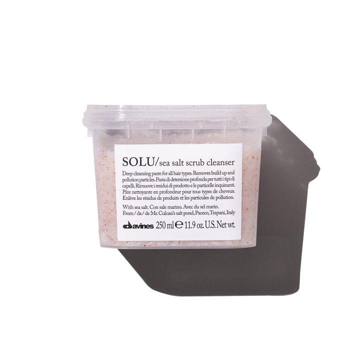 Solu Sea Salt Scrub - Davines hair care at Solvi Salon, Boise, Idaho