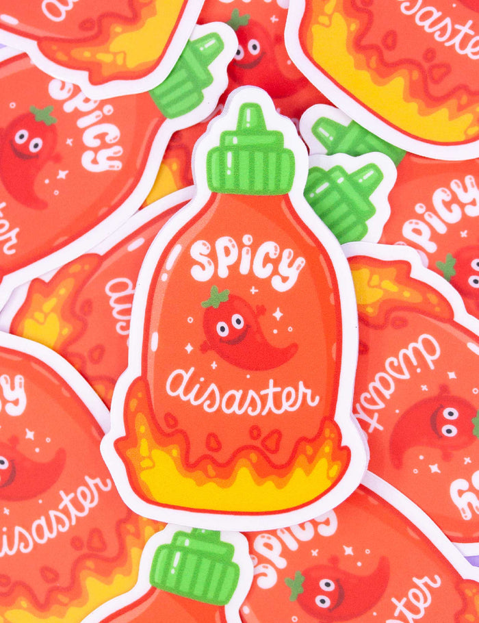 Spicy Disaster vinyl STICKER