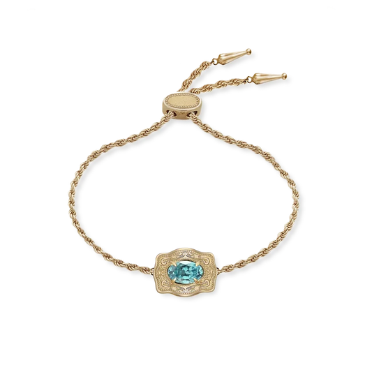 SpurWest Ultra Mini Belt Buckle Bracelet - Gold -March