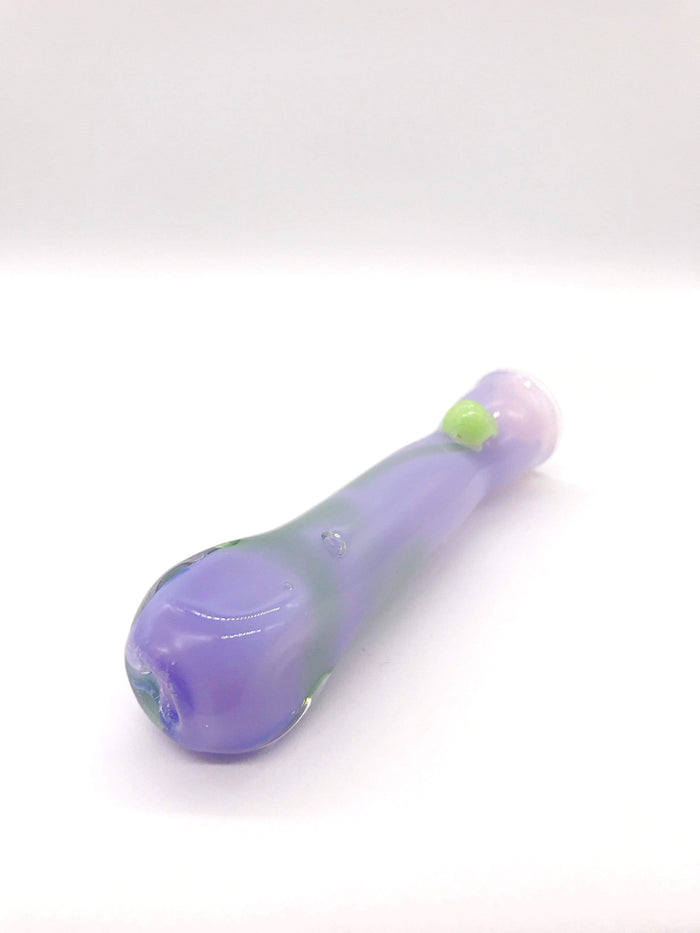 Smoke Station Hand Pipe Purple Square Cut Chillum