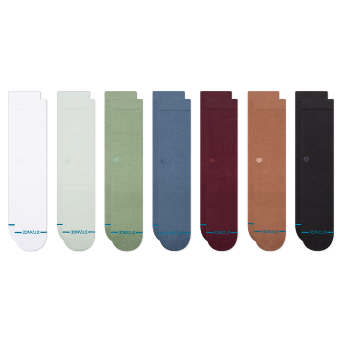 Stance 7 Days a Week Crew Socks Apparel Stance Multi Medium