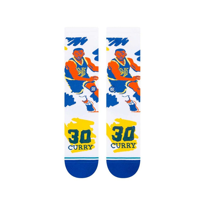 Stance Sock Men Paint Stephen Curry White