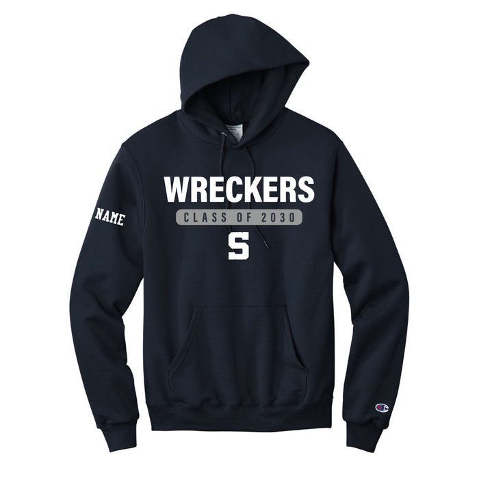 Staples Athletics Class of 2030 Champion Hoodie Logowear Staples Athletics Navy Adult S