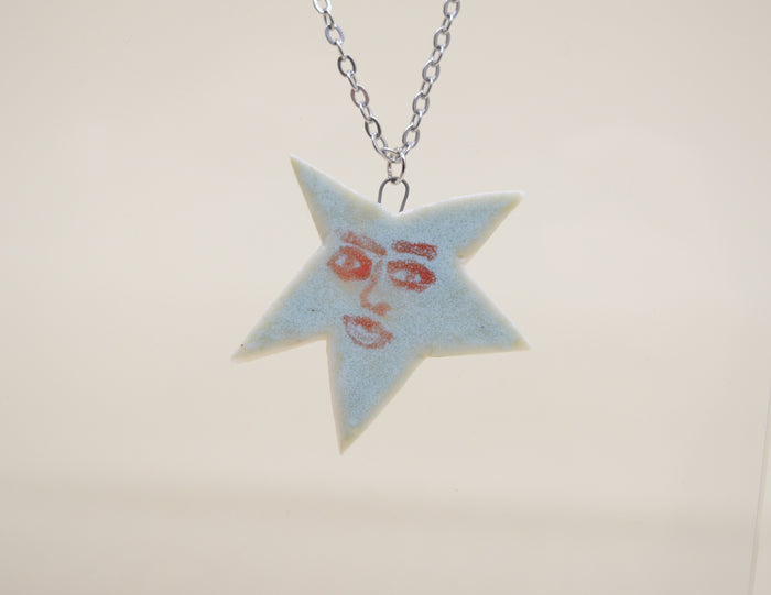 Star Face Necklace