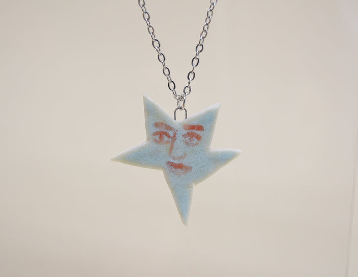 Star Face Necklace